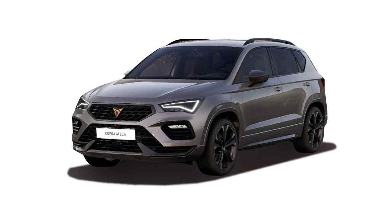 Cupra Ateca Freisteller in Graphite Grau Metallic Frontansicht