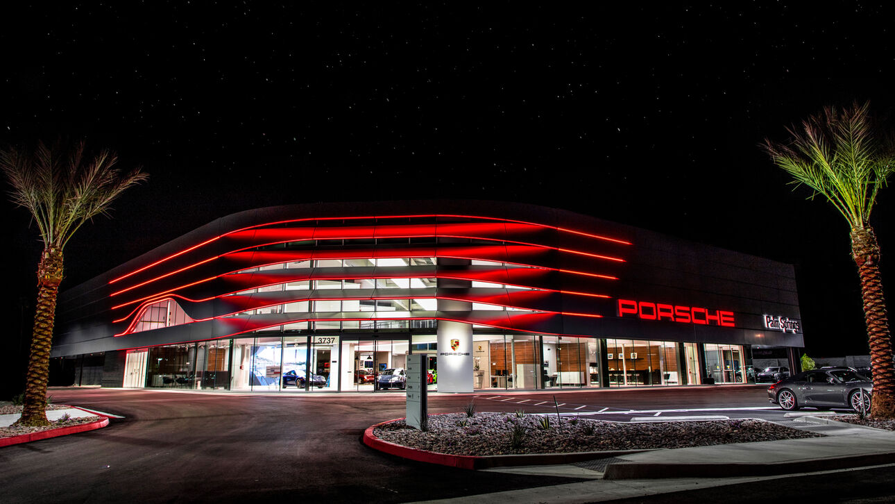 Neue Porsche Corporate Architecture in Palm Springs, Kalifornien. (Bild: Porsche )