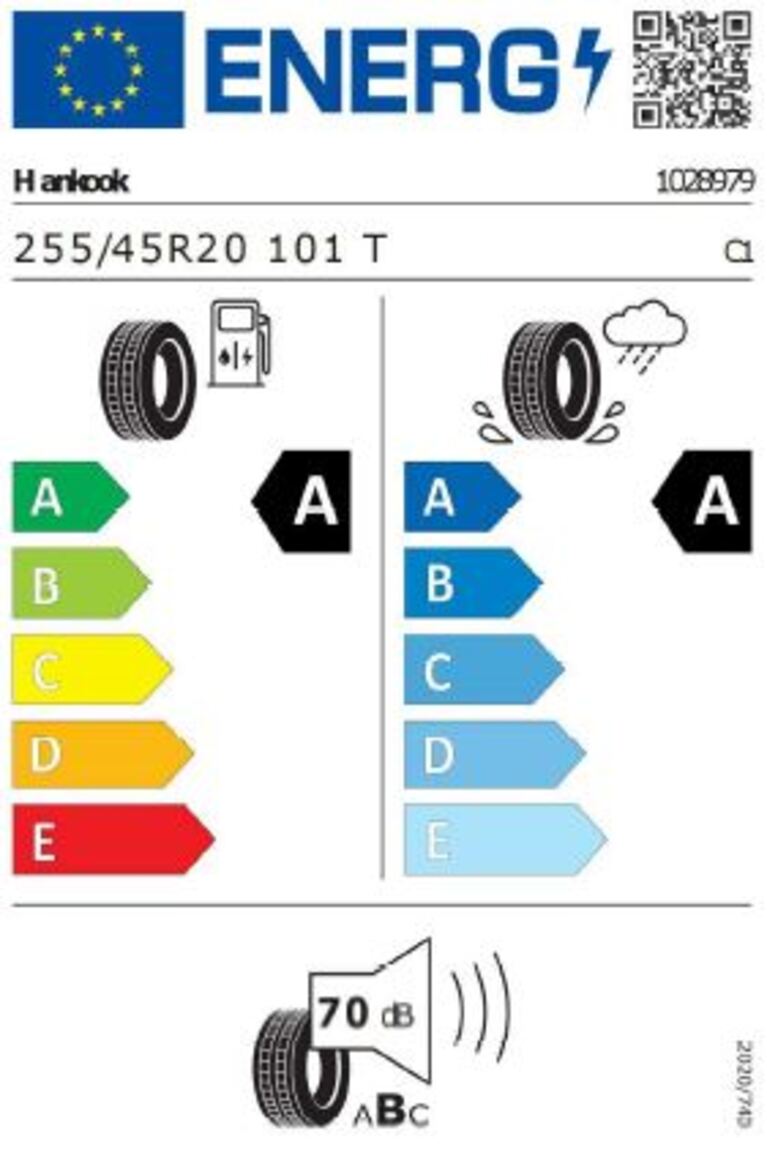 VW ID.4 GTX Reifenlabel Hankook