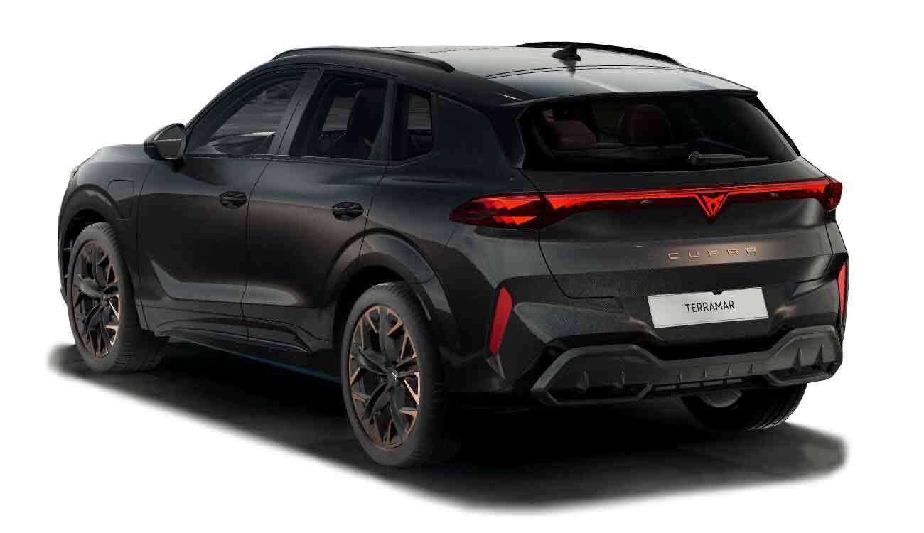 CUPRA Terramar Freisteller in Midnight Schwarz Metallic Heckansicht