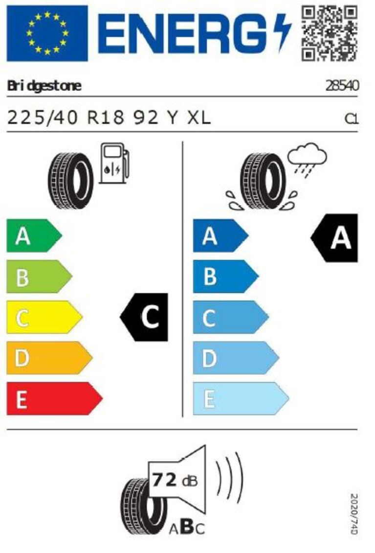 Reifenlabel VW Golf Variant R Bridgestone3