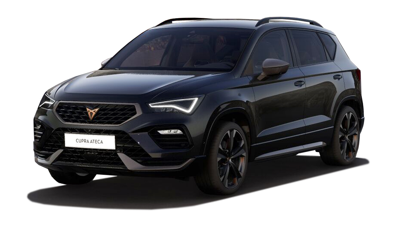 Cupra Ateca Freisteller in Magic Schwarz Metallic Frontansicht