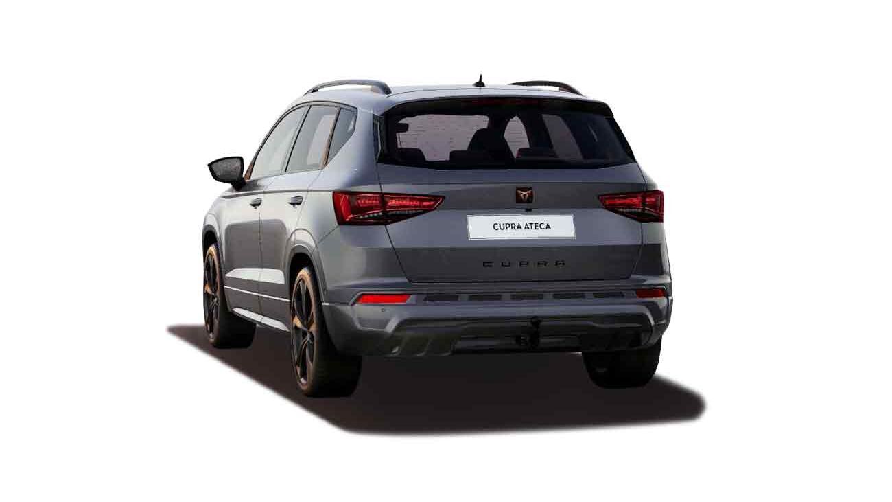 Cupra Ateca Freisteller in Graphite Grau Metallic Heckansicht