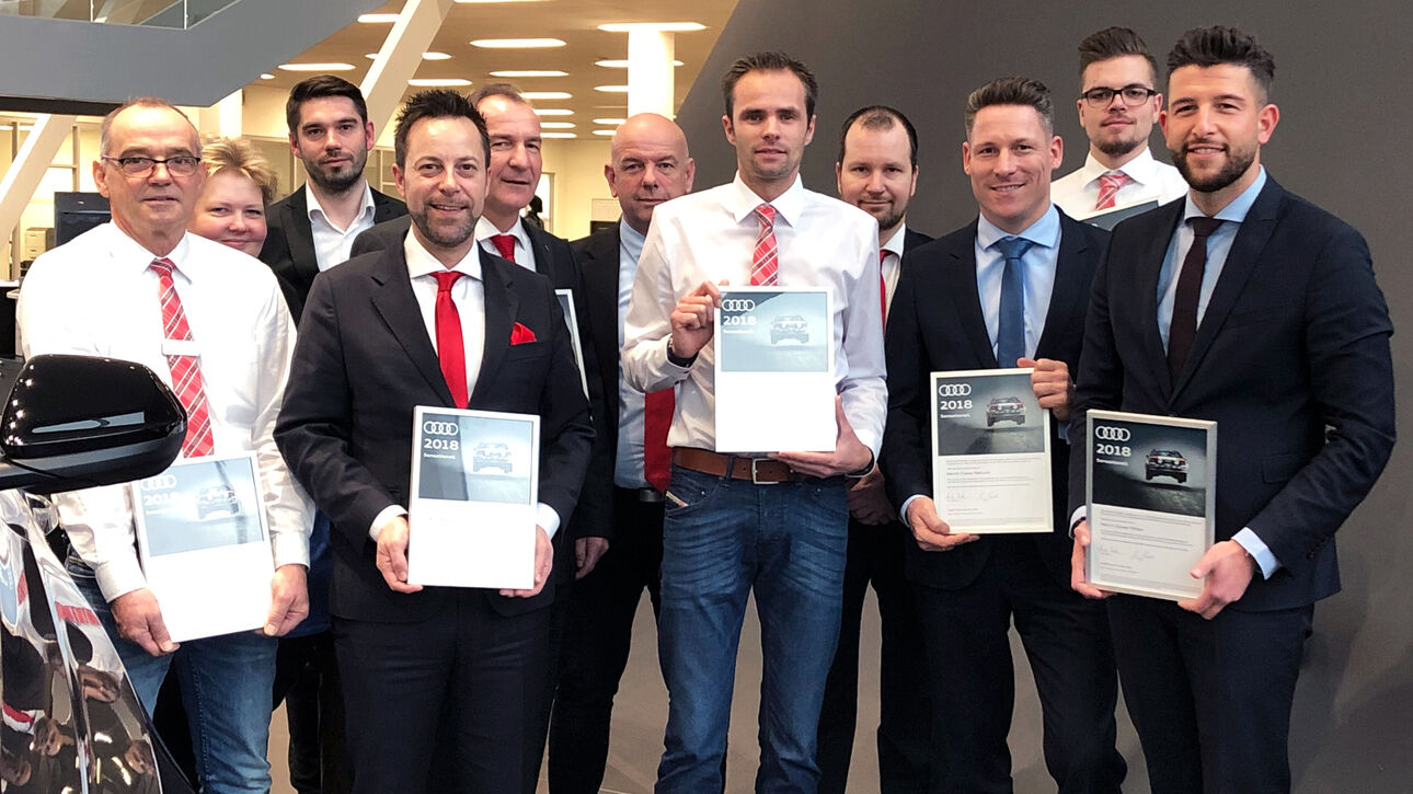 Auszeichnung für Mitarbeiter des Audi Zentrum Dortmund