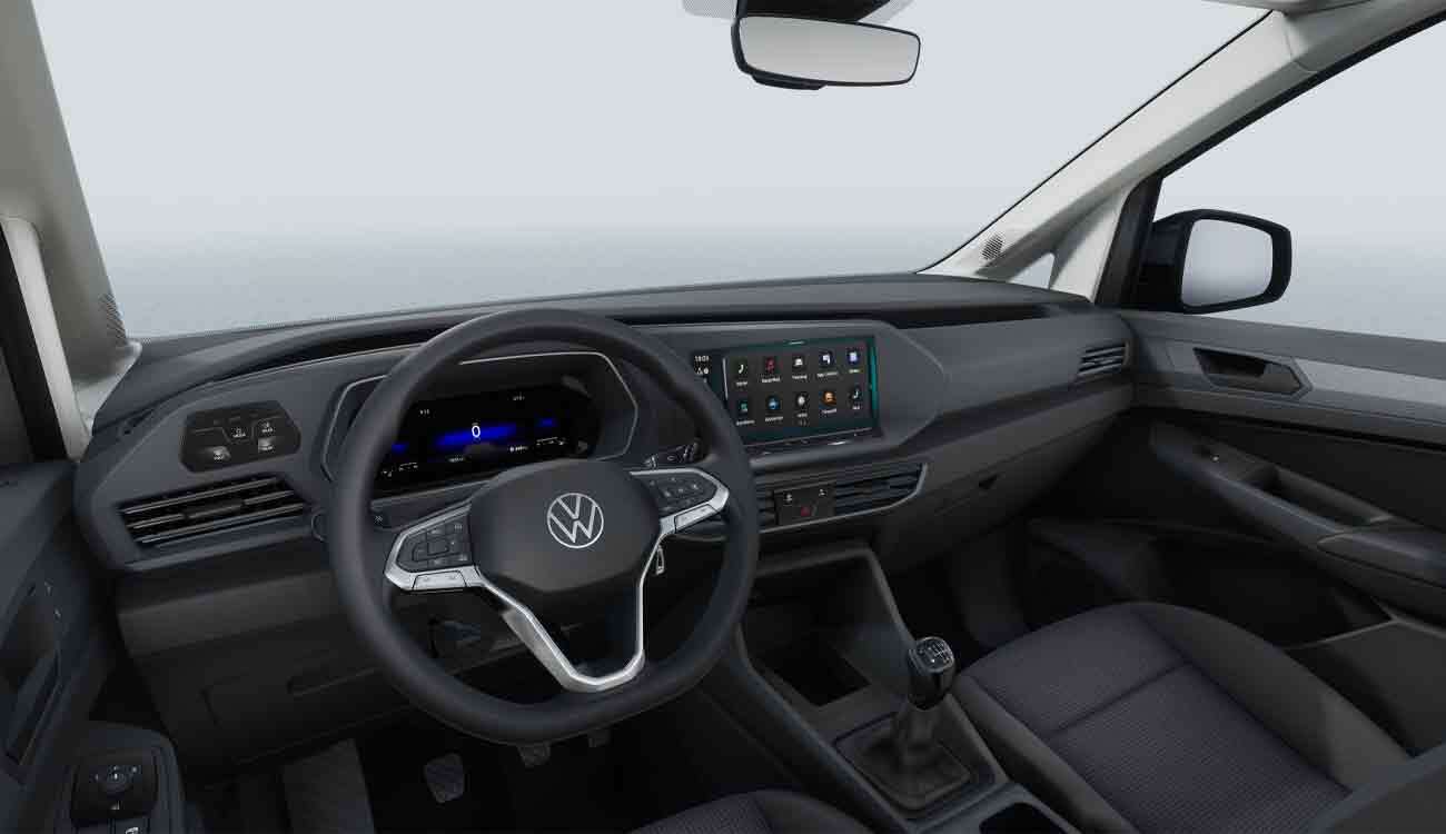 VW Nutzfahrzeuge Caddy Freisteller in Pure Grey Interieur