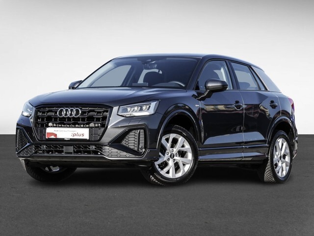 Audi Q2 in Daytonagrau Perleffekt Frontansicht