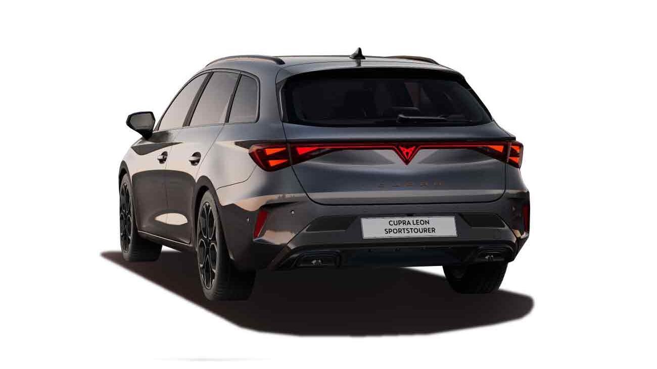 CUPRA Leon Sportstourer 1.5 eTSI Freisteller in Magnetic Grau Metallic Heckansichtansicht 