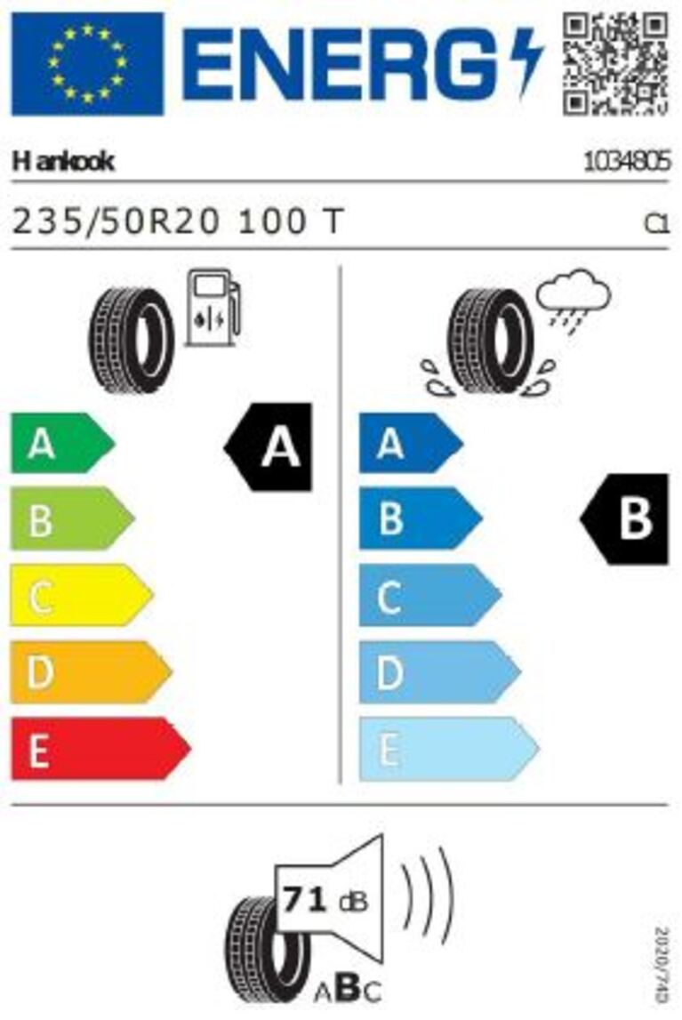 VW ID.4 GTX Reifenlabel Hankook 2 